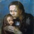 Пабло Пикассо «Мать и сын в платке» (Мать и дитя)